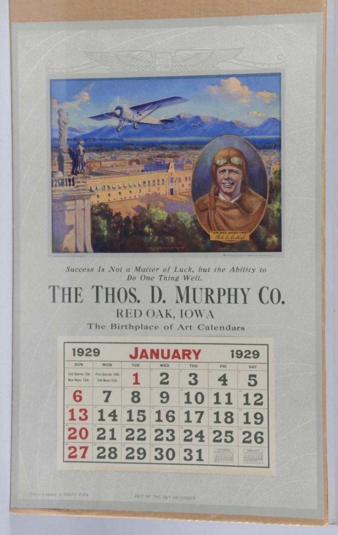 Charles Lindbergh US Mail Calendar (1 of 1)