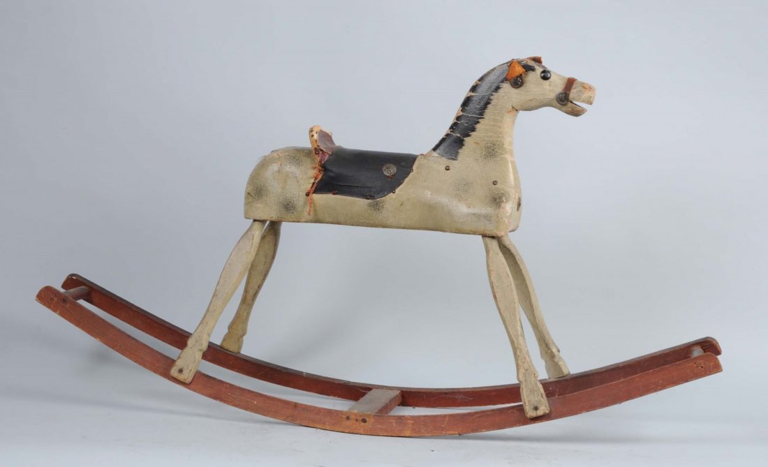 Antique Wooden Rocking Horse (1 of 2)