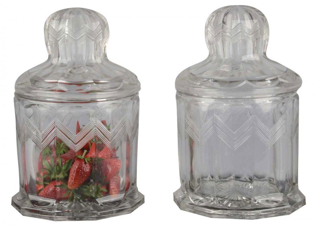 Lot Of 2: Nearcut Gothic Candied Fruit Jars (1 of 2)