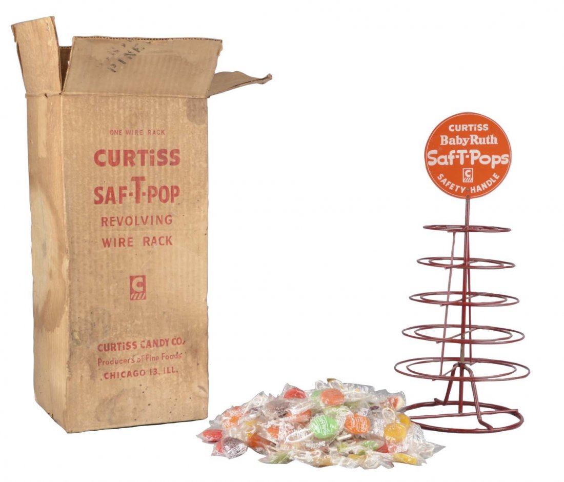 Curtiss Baby Ruth Saf-T-Pops Sales Display Rack (1 of 3)