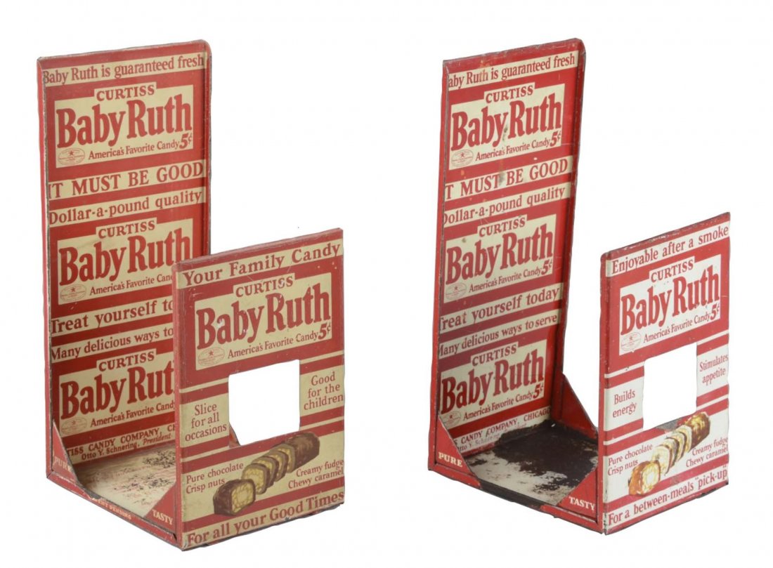 Lot Of 2: Curtiss Baby Ruth Candy Bar Displays (1 of 3)
