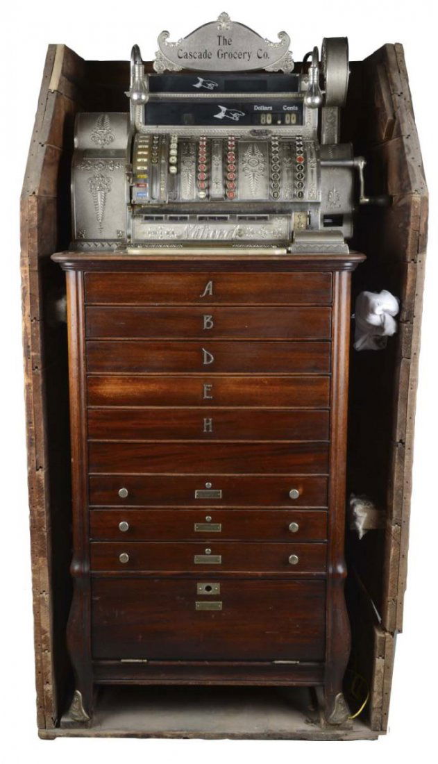 Nickel National Cash Register Floor Model 592 (1 of 8)