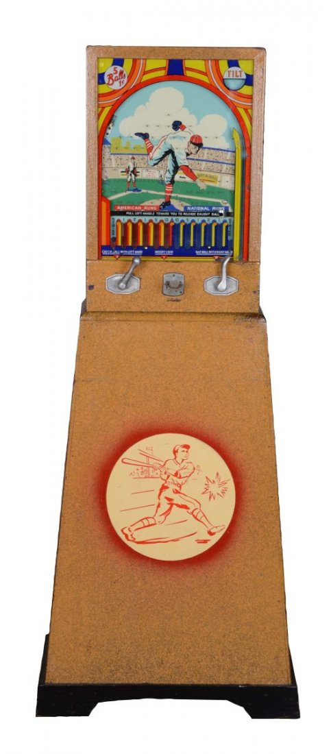 1 Munves Bat-A-Ball Floor Model Arcade Game (1 of 6)