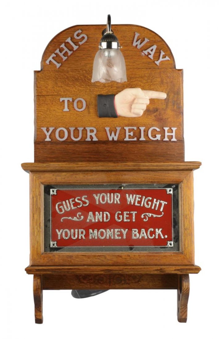 Guess Your Weight Scale Lighted Sign (1 of 2)