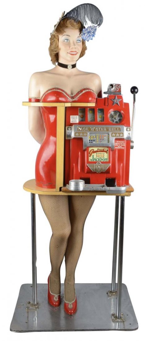 5 Pace 8 Star Bell Cocktail Waitress Slot Machine (1 of 8)