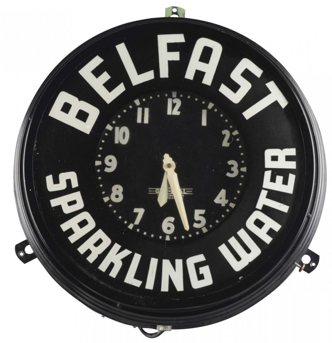 Belfast Sparkling Water Neon Clock