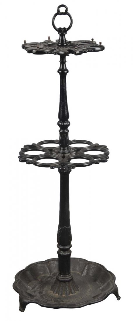 Cast Iron Billiard Cue Stick Holder (1 of 1)