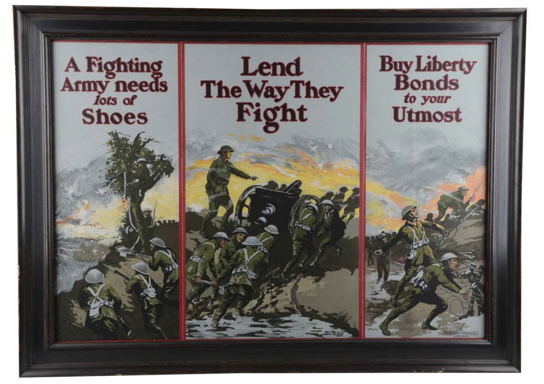 Liberty War Bonds Advertisements In Frame (1 of 1)