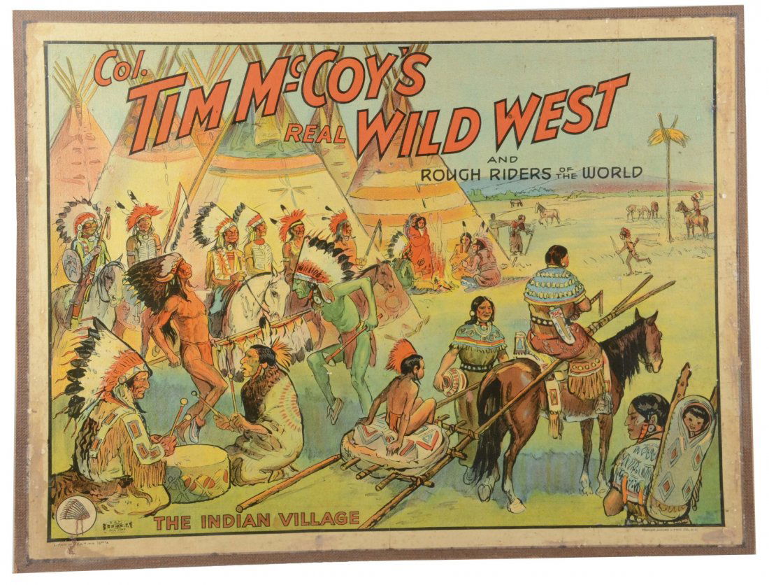 Col. Tim McCoy's Wild West Show Color Poster (1 of 1)