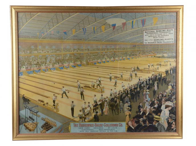 1909 International Bowling Tournament Poster