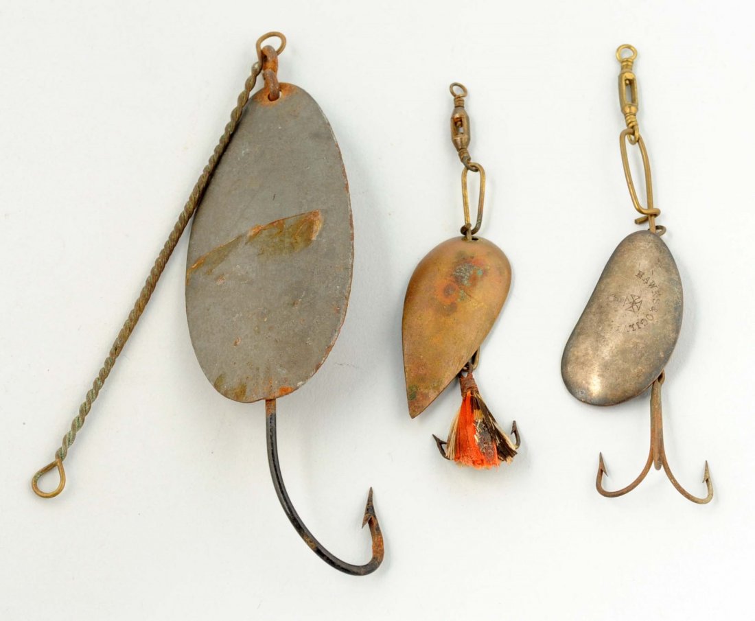 Lot Of 3: Early Metal Baits- McHarg, Hawks & Ogil. (1 of 3)