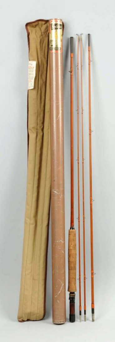 Heddon #35 Deluxe Peerless Fly Rod, Bag and Tube. (1 of 8)
