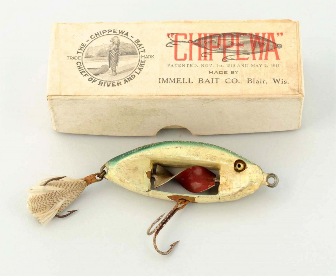 Immell Bait Chippewa Bass Bait with Correct Box. (1 of 4)