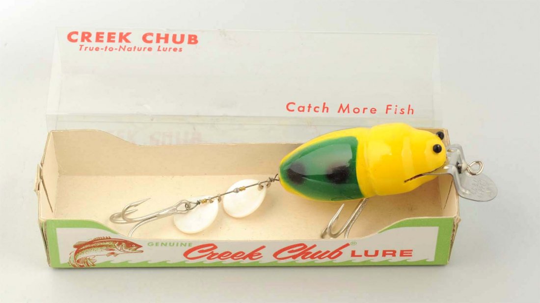 Creek Chub Bait Co. Beetle with Plastic Slide Box. (1 of 4)