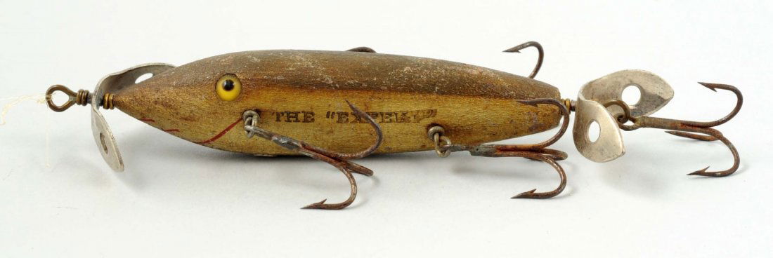 F. C. Woods Expert Wooden Minnow, Alliance, OH. (1 of 4)