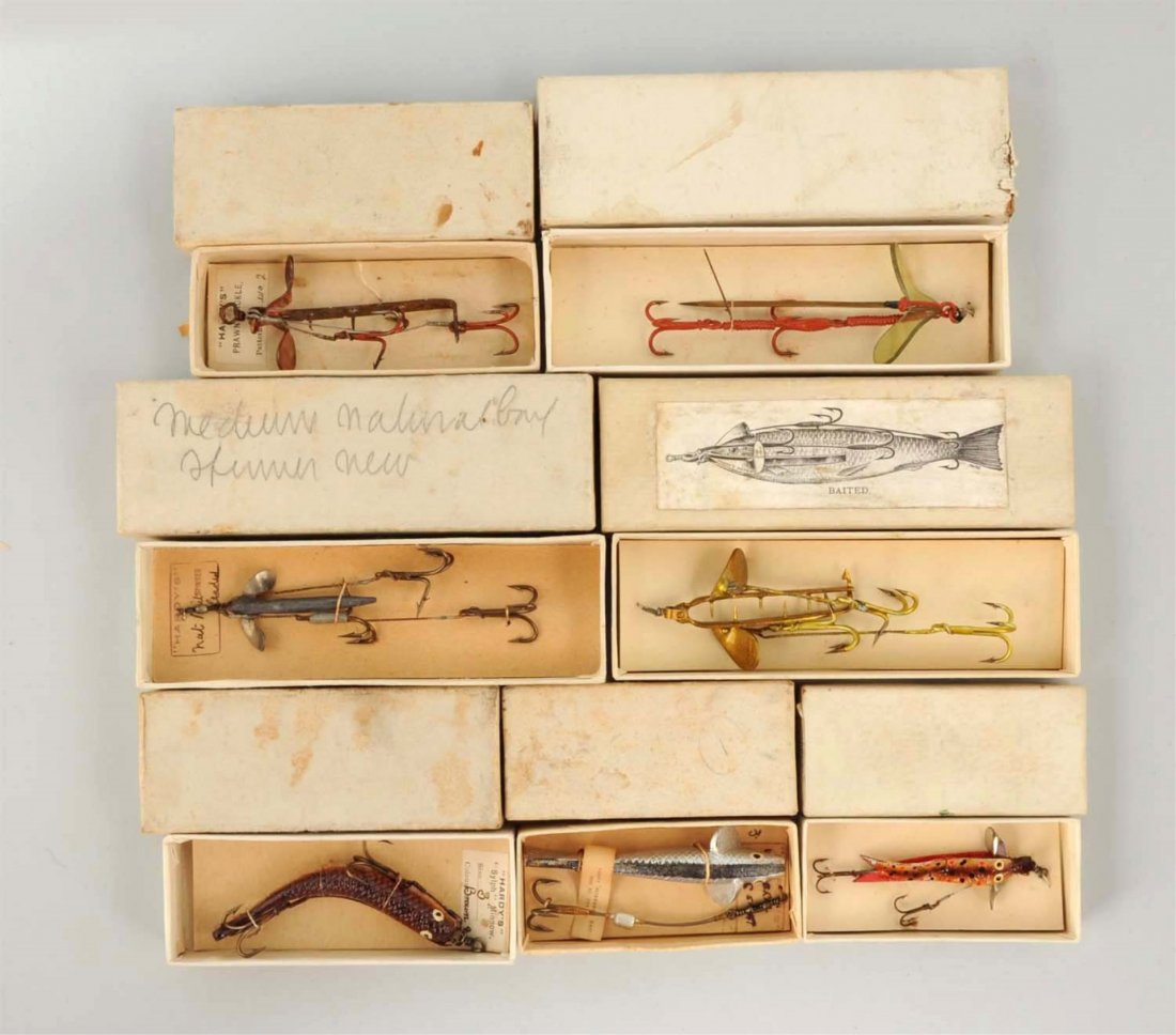 Lot Of 7 Boxed Hardy Baits, Alnwick, England. (1 of 3)