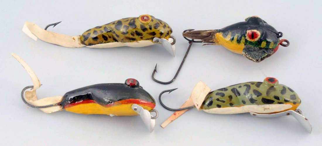 Lot Of 4: Folk Art Fishing Lures. (1 of 4)