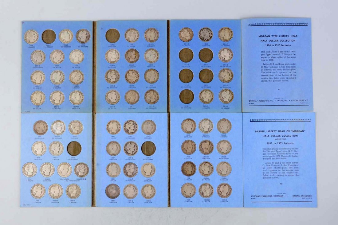 Lot Of 2: Books Of Barber Half Dollars. (1 of 3)