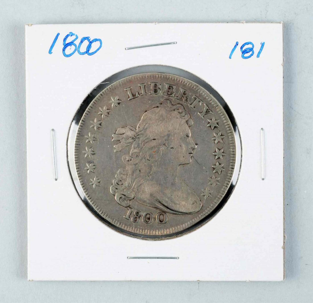 1800 Draped Bust Heraldic Eagle Dollars. (1 of 4)