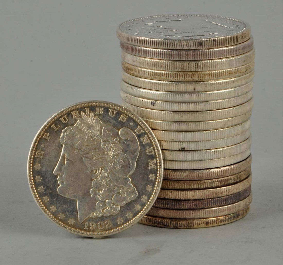 Lot of 20: Morgan Silver Dollars. (1 of 2)