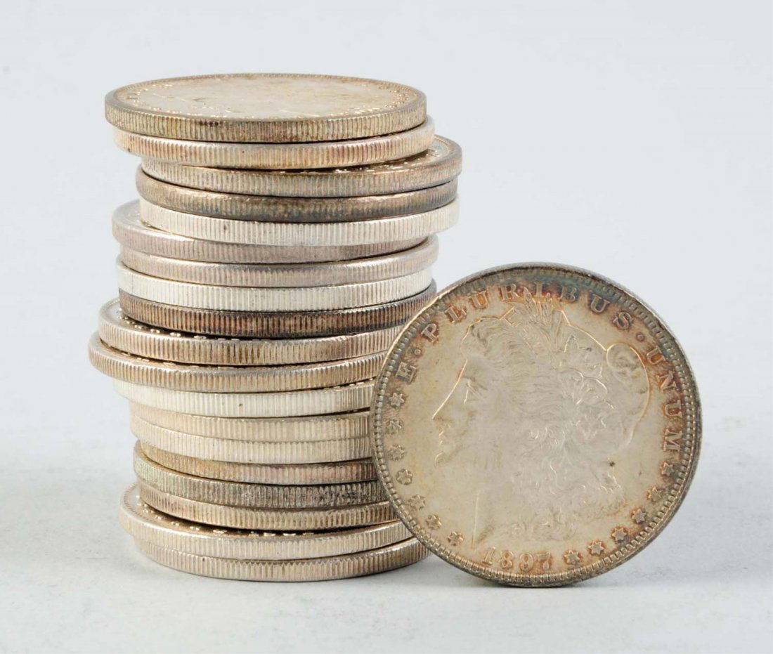 Lot Of 20: Morgan Silver Dollars. (1 of 3)