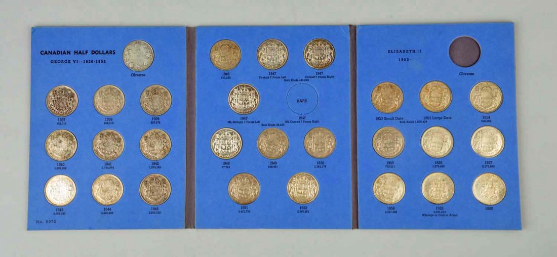Album of Canadian Half Dollars. (1 of 3)