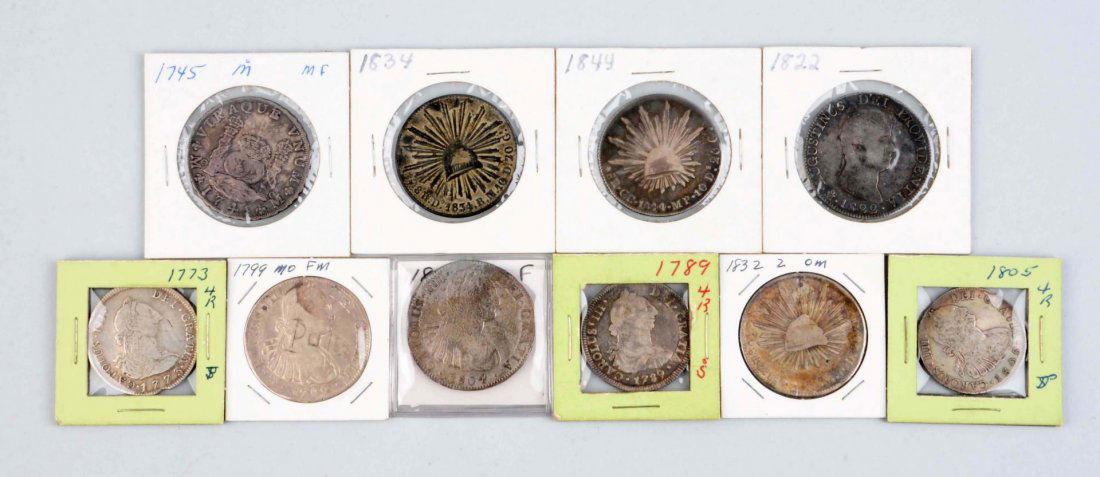 Lot Of 10: Assorted Reales. (1 of 1)