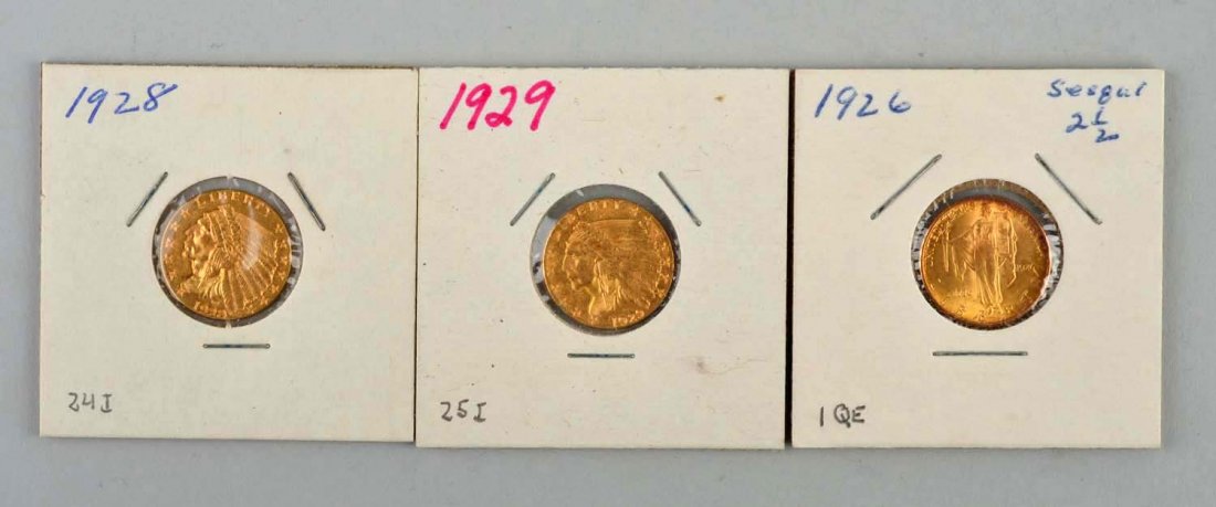 Lot Of 3: Gold Coins. (1 of 2)