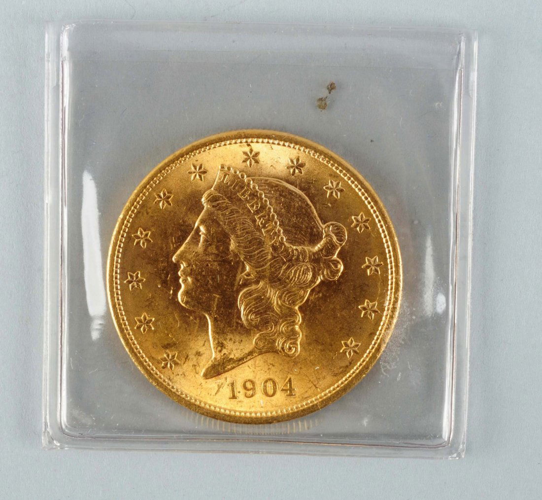 1904 $20 Gold Liberty Double Eagle. (1 of 2)