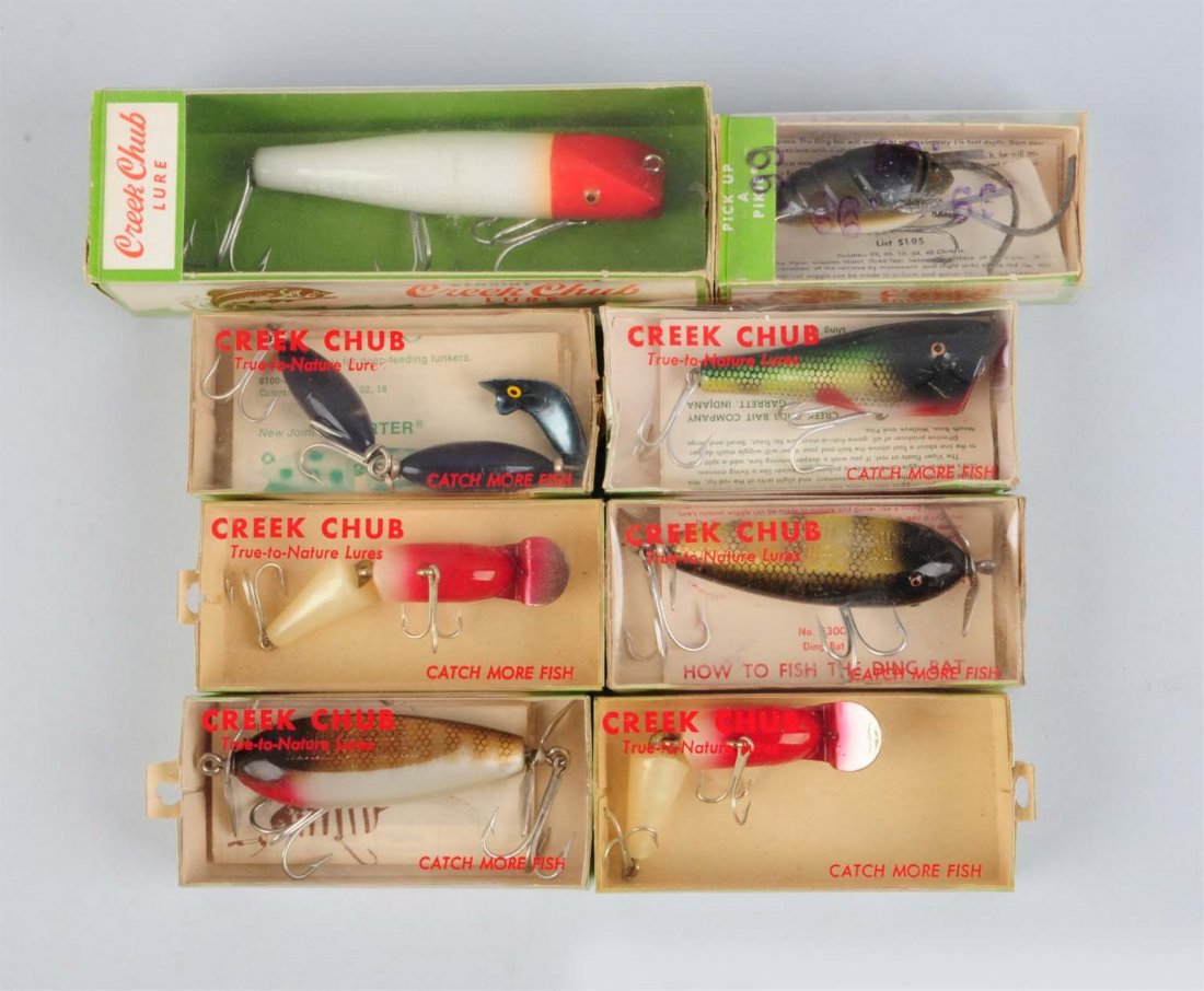 Lot Of 8: Creek Chub Lures. (1 of 1)