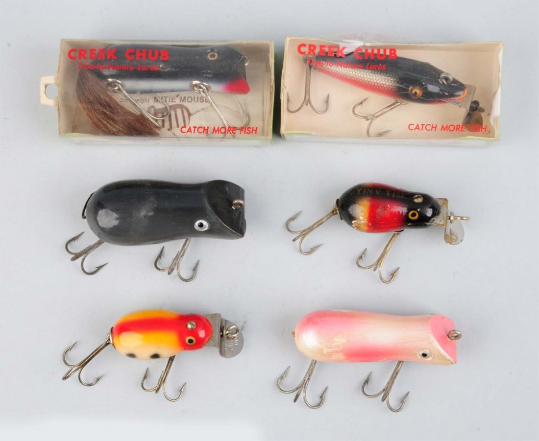 Lot Of 6: Creek Chub Baits. (1 of 1)
