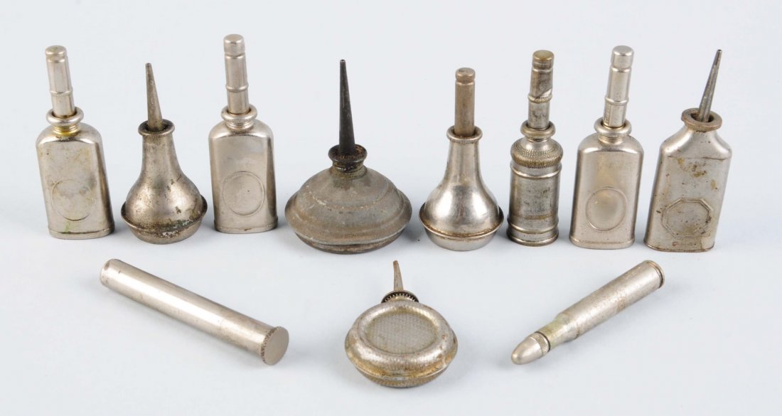 Lot Of Mini Tin Oil Cans. (1 of 2)