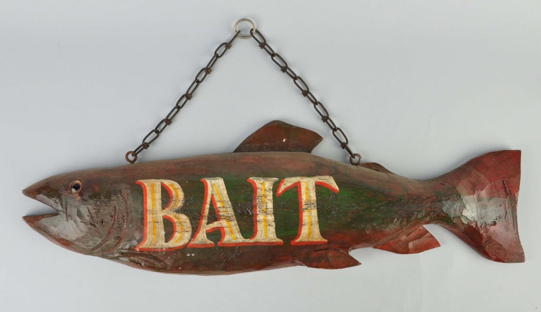Wooden Sign "Bait" (1 of 2)