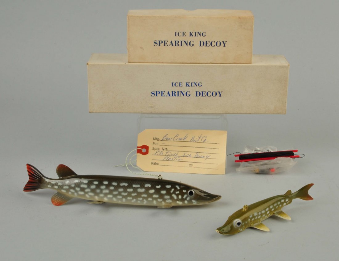 Lot Of 2: Ice King Fish Decoys In Boxes (1 of 1)