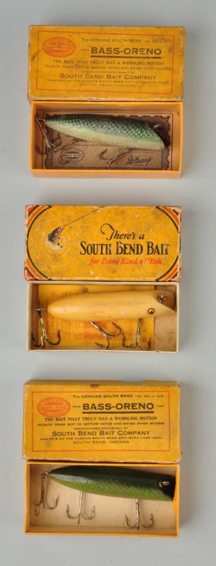 Lot Of 3: South Bend Bass Orenos In Boxes. (1 of 6)