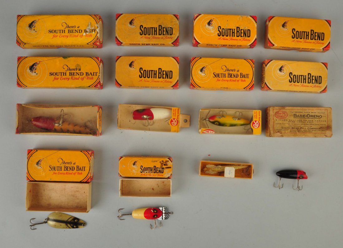 Lot Of 16: South Bend Fishing Lures And Boxes (1 of 1)