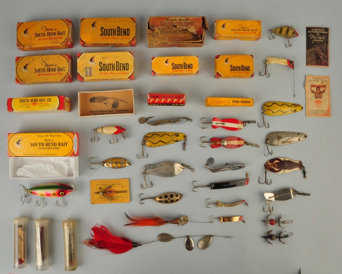 Large Lot Assorted South Bend Baits, Boxes,Paper. (1 of 1)