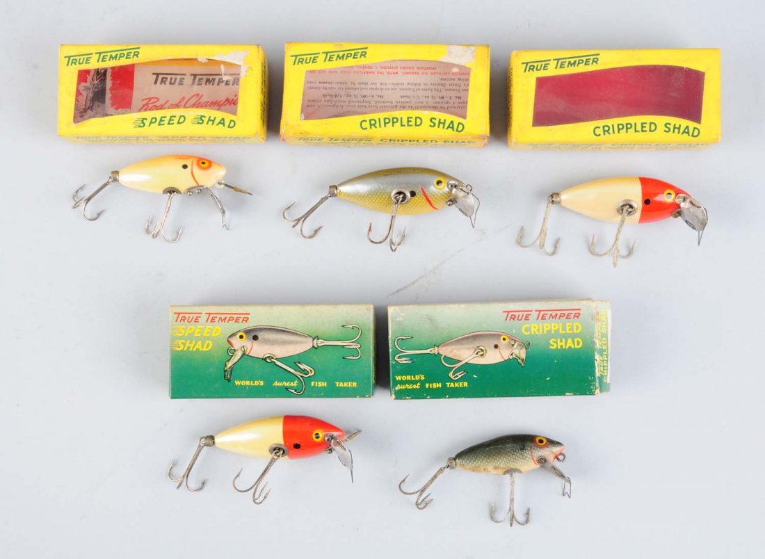 Lot Of 5: True Temper Fishing Lures In Boxes. (1 of 2)