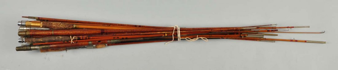 Large Lot Of Bamboo Rods and Parts. (1 of 3)