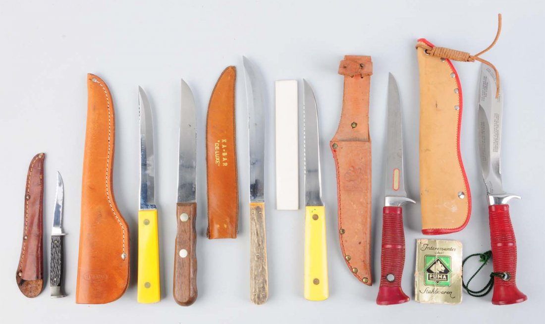 Lot Of Assorted Fishing Knifes. (1 of 2)