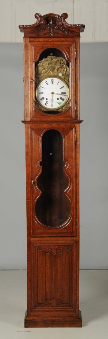 Antique Two Piece Custom Made Clock Cabinet. (1 of 3)