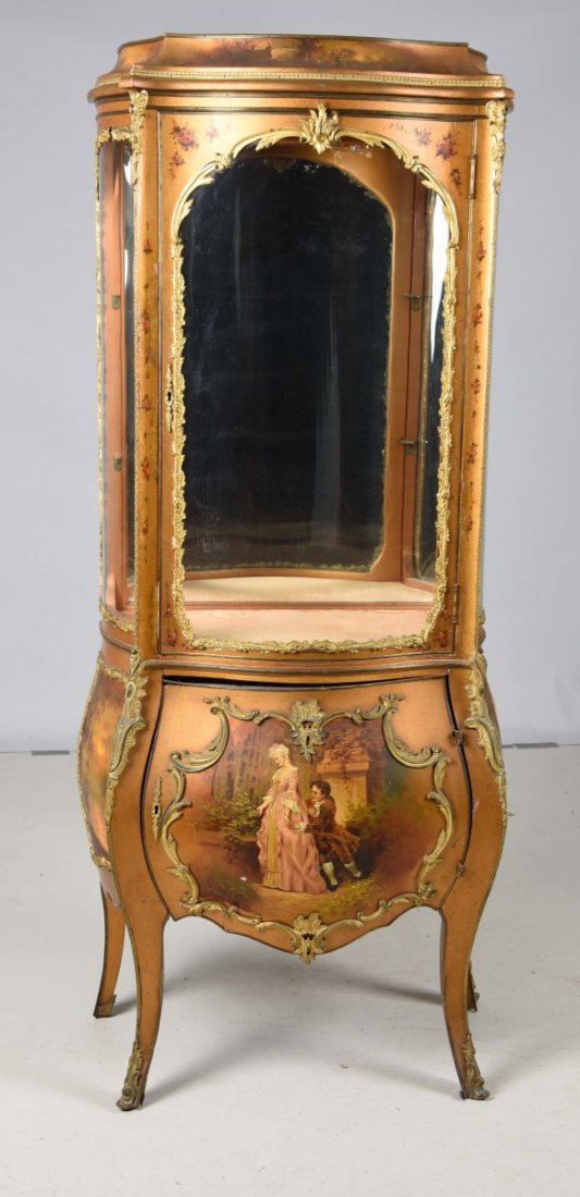 Hand Painted French Vitrine. (1 of 3)