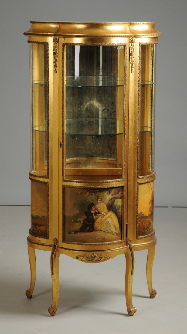 French Verni Martin Hand Painted Vitrine. (1 of 3)