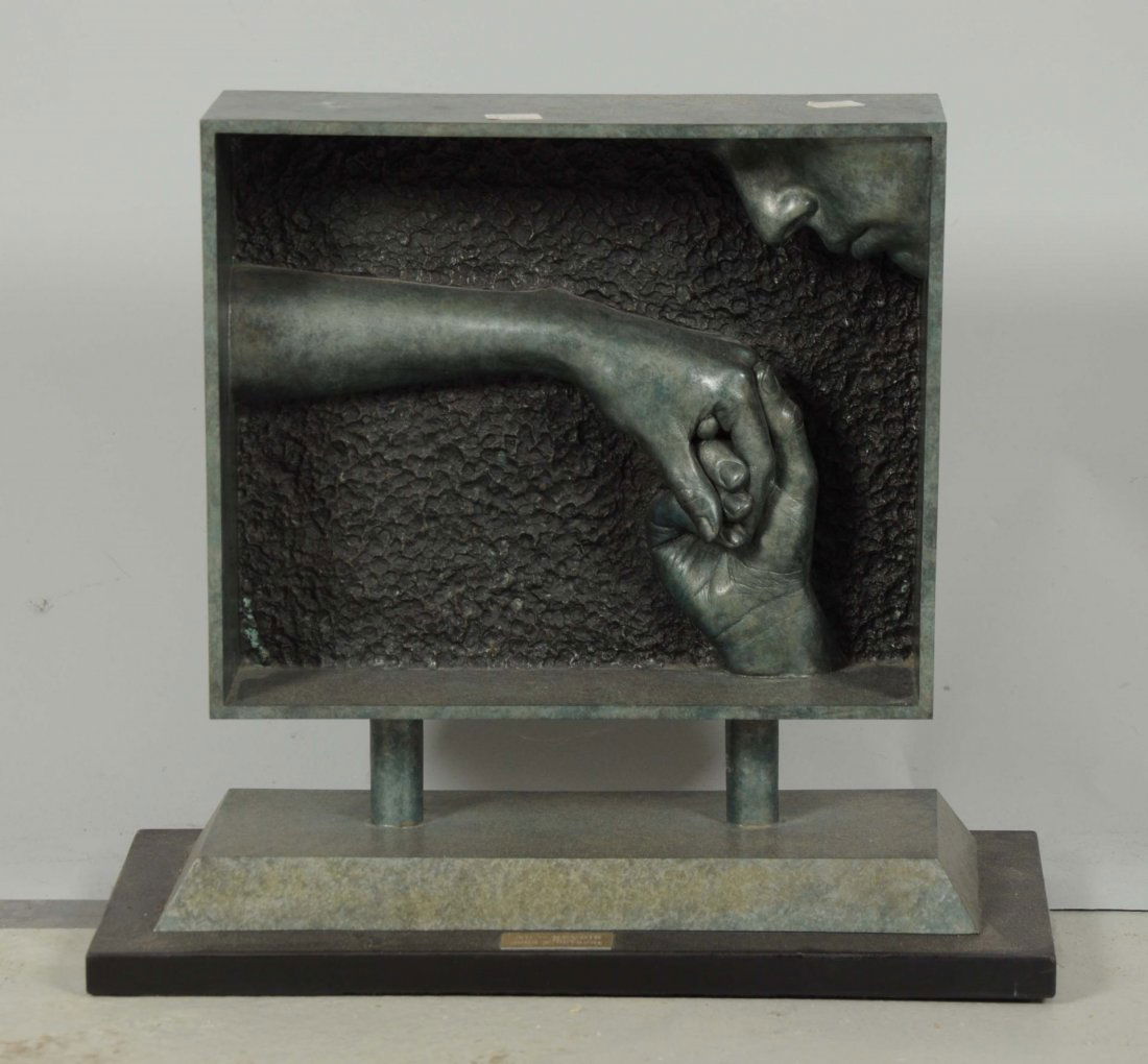 John W. Cutrone Bronze Statue “AU-REVOIR”. (1 of 2)