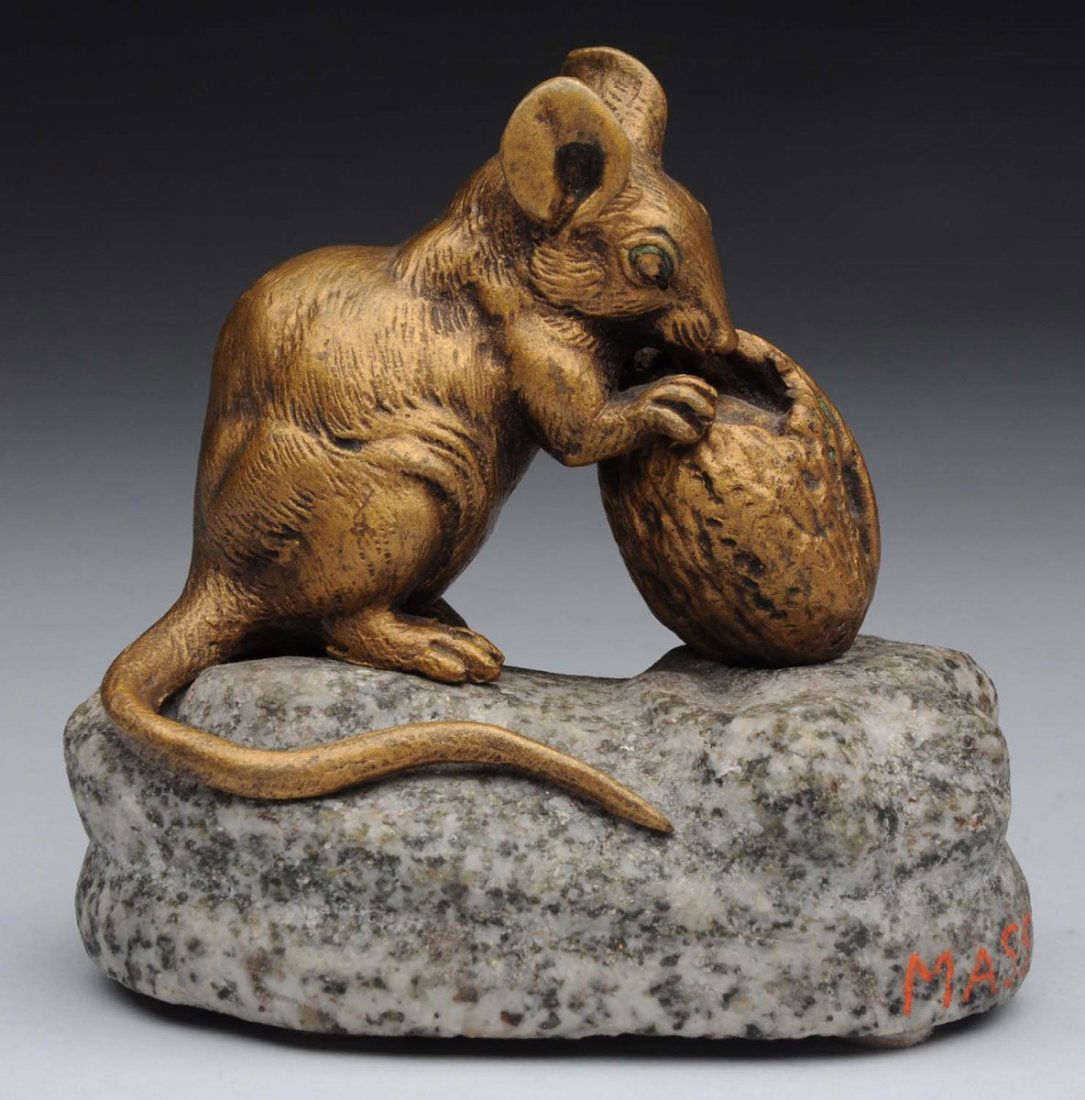 19th Century French Bronze Mouse. (1 of 3)