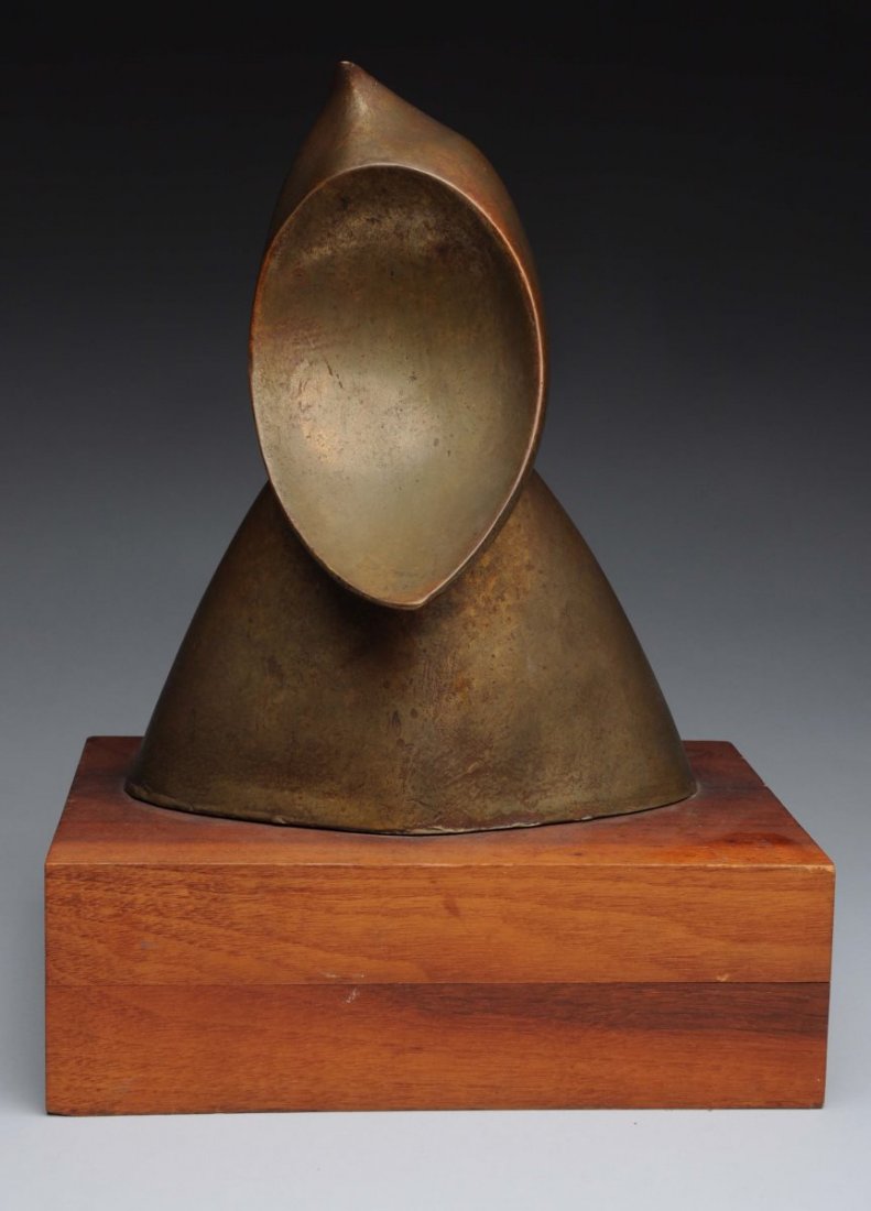 Unusual Bronze Sculpture with Base. (1 of 4)