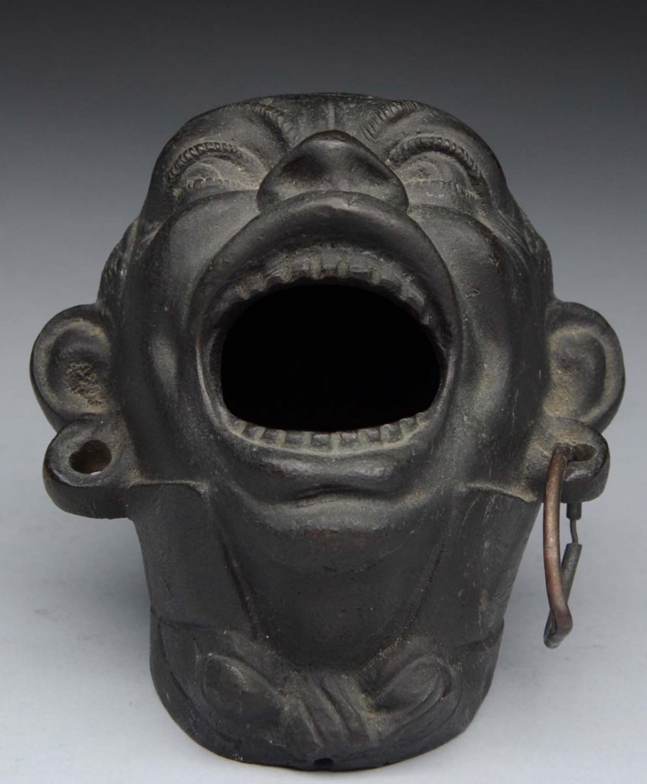 Bronze Incense Head.: Quite heavy with strong details. No notable wear Condition (Near Mint). Size 4" T.