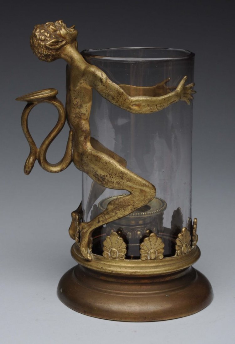 Bronze Figural Devil Candlestick. (1 of 4)
