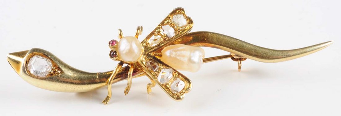 Snake & Fly Pin. (1 of 2)