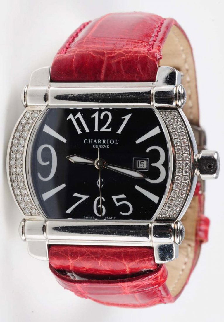 Men's Charriol Diamond Wrist Watch. (1 of 8)